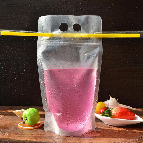 Custom Plastic Juice Packaging Bag with Ziplock