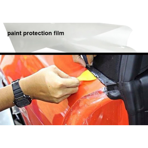 Película de protección de pintura transparente.