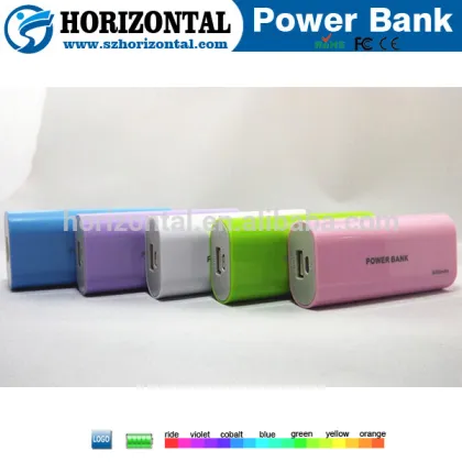 plastic power bank 5600mah universal portable power bank