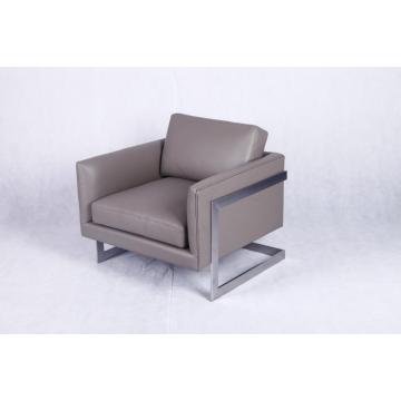 Chaise longue en cuir Milo Baughman