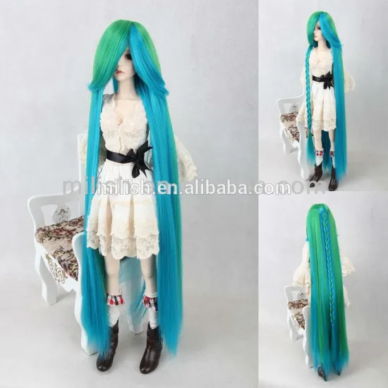Cute synthetic long BJD mohair doll hair wigs BJDW-0037