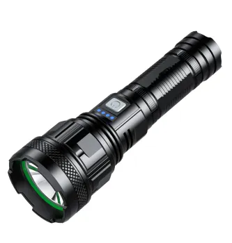 2023 M50 Black Rechargeable LED Camping Flashlight with Aluminum Alloy and 3.7V Battery