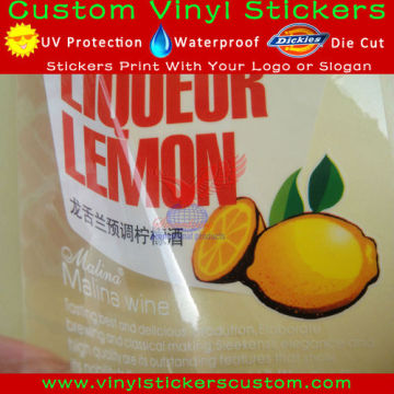 clear vinyl sticker labels