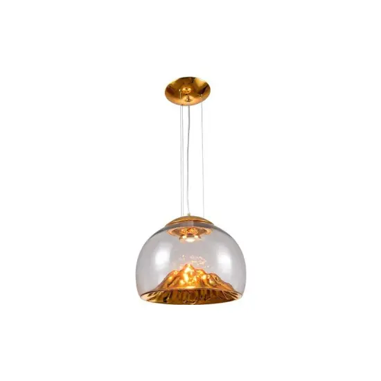 INSHINE Glass Gold Drop Pendant Light