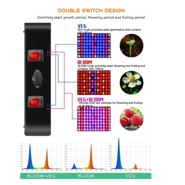 Amazon Best-selling Full Spectrum Red Blue LED Growth Light for Indoor Plants and Vegetables