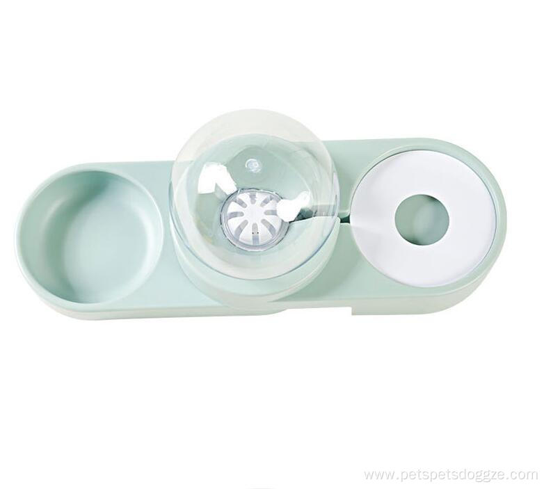 eco-friendly multifunctional plastic double pet feeder