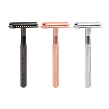 Classic Eco-Friendly Metal Barber: Discover the Sustainable Double-Edge Blade Reusable Safety Razor Shaver