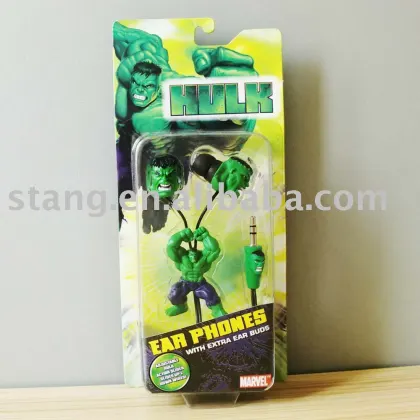 Green Giant Plastic Earbuds