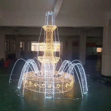 2022 Outdoor 3D Large LED Waterfall Fountain Christmas Lights for Commercial Festivals