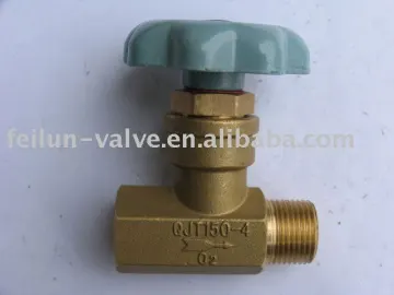 QJT150-4 Brass Thru Stop Valve for gas pipe