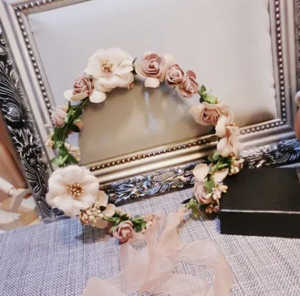 Hat accessories Headwear The seaside resort simulation flower bridesmaid decoration