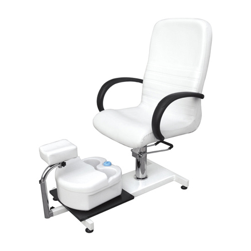 Portable White Hydraulic Oil Pump Pedicure Spa Chair