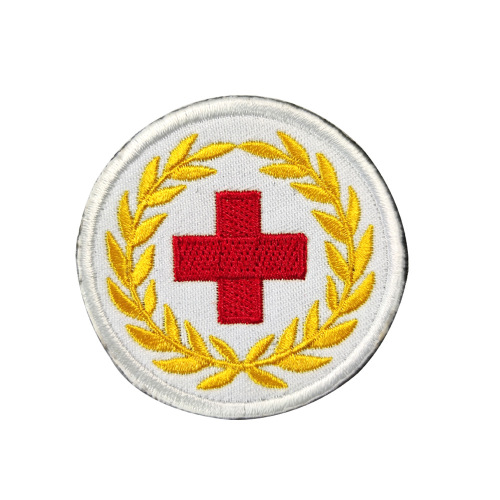 軍の戦術的な医療カスタムベルクロパッチ刺繍