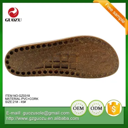 cork sole for slippers