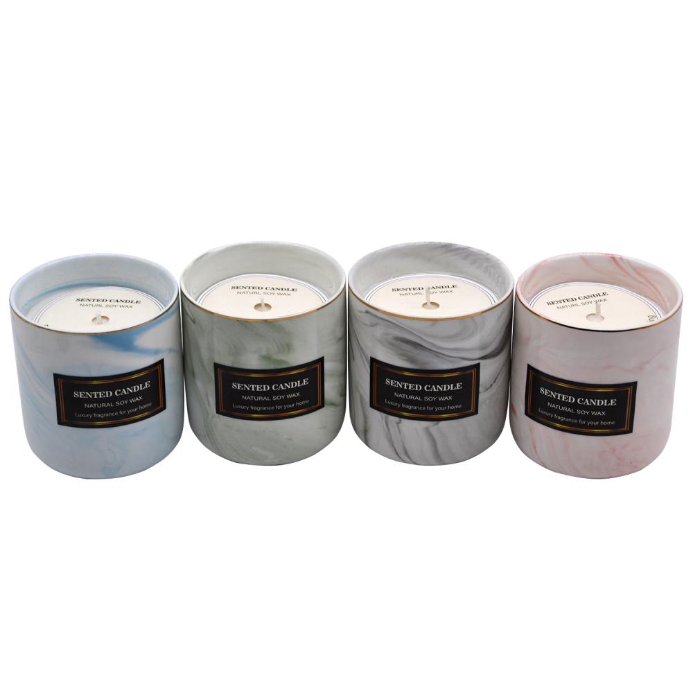 Private Label Scented Ceramic Jar Candles Gift Set