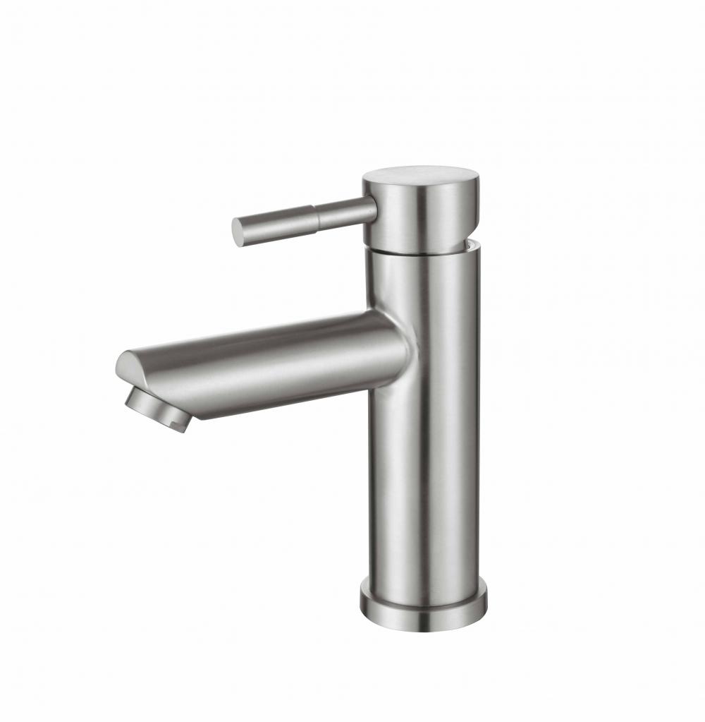 Bathroom 304 Stainless Steel Brushed Basin Mixer Faucet