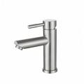 Bathroom 304 Stainless Steel Basin Faucet Bathroom 304 Stainless Steel Brushed Basin Mixer Faucet Supplier