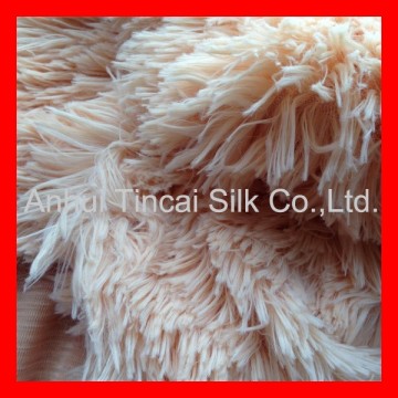 Polyester Long Pile Faux Fur Fabric