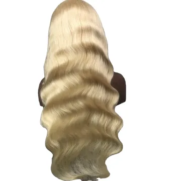 China lace wig vendors wholesale cheap price good quality Russian blonde 613 human hair lace front wig