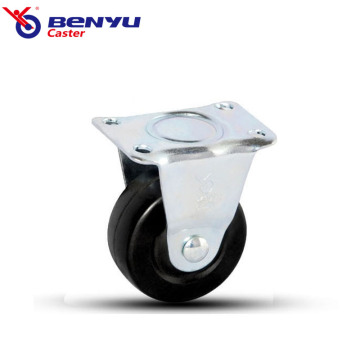 Light-Duty Hard Rubber Rigid Fixed Caster