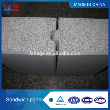 Heat and sounds insulation cement/steel 50/100/150/200mm sandwich panel
