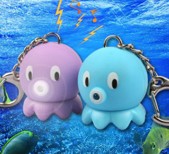 Octopus keychain with sound