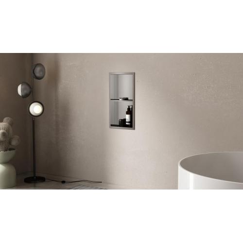 SUS304 Handgefertigte silberne Badezimmer Dusche Nische