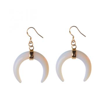 Natural Fashion Oxhorn Women Earrings