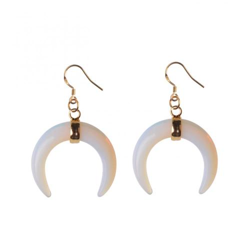 Natural Fashion Oxhorn Women Earrings