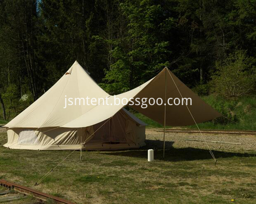 5M canvas belle tent with tarp