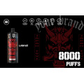 Logotipo personalizado 8000 Puff Energy recargable