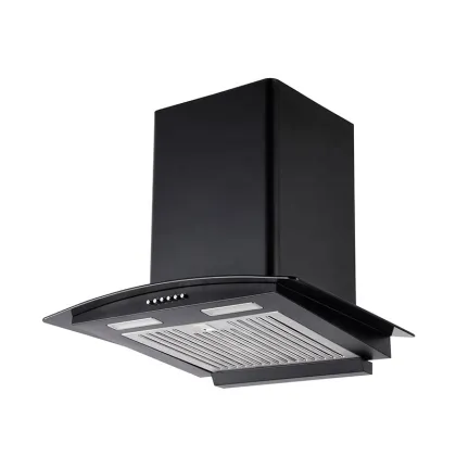Black Paint Color Extractor Hood 60cm Kitchen Range Hood