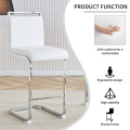 modern white bar chair