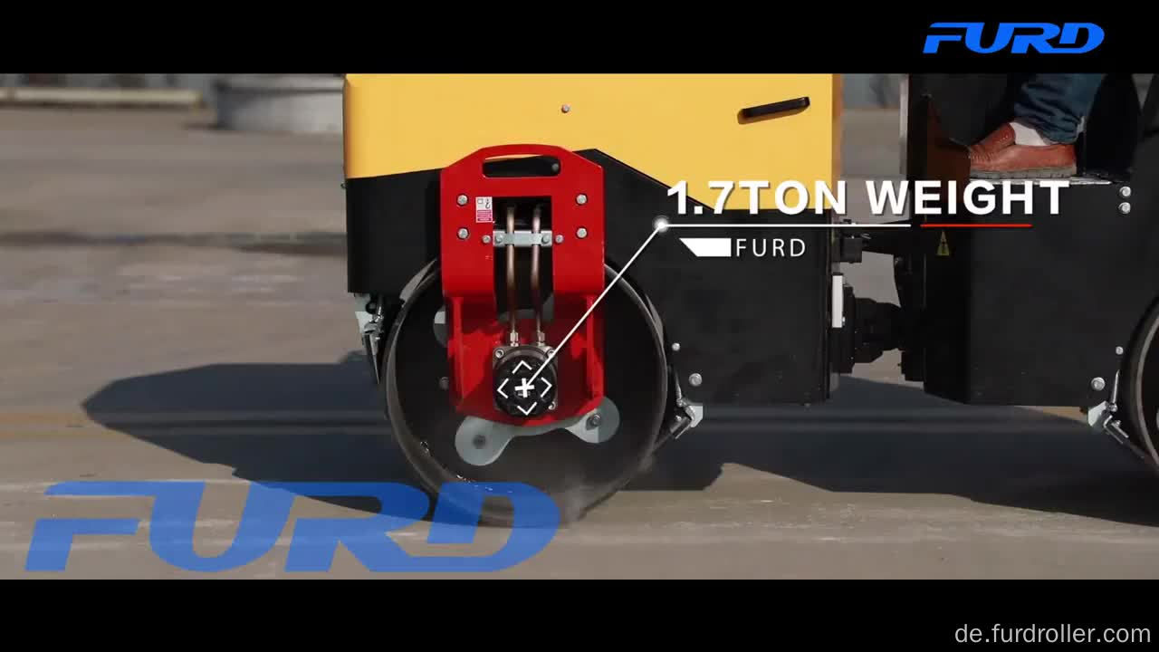 FYL-900 2 Tonnen Verdichter-Vibrationswalze mit Zweizylinder-Benzinmotor