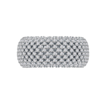 Hot Sale: Premium Quality 10mm Wide Iced Out 925 Sterling Silver Men's Ring with Cubic Zirconia and Women's CZ Rings with Zircon Diamonds