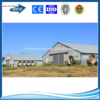 low cost prefabricated broiler design steel poultry shed