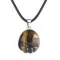 Tiger Eye Foot Necklace 45CM Black Cord 22X25MM Children Feett Palm Feet Jewelry