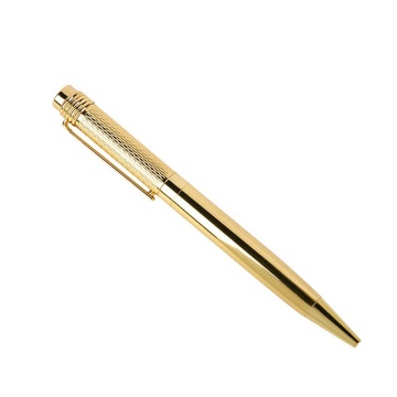 Vintage Slub Pen Pure Brass Metal Pen Holder for Business and Personal Use