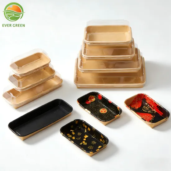 Food Grade Kraft Paper Sushi Box Bulk Supply