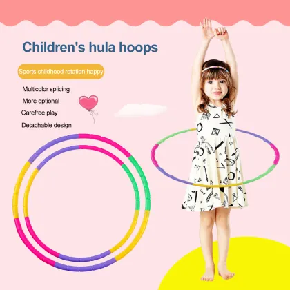 Camino Plastic Hula Hoops: Fun and Portable Kids' Fitness Equipment for Yoga, Weighted Exercises, and Sports Activities