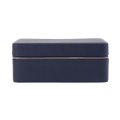Box organizzatore con cerniera in pelle con 8 slot
