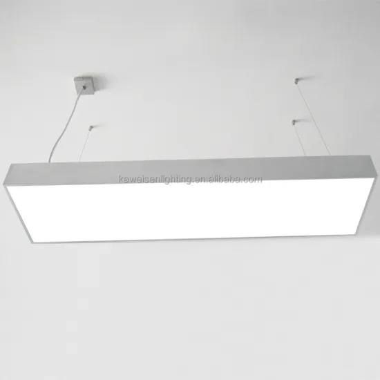 Modern 50W Aluminum Indoor Chandelier - 30x120cm Rectangular LED Linear Panel Light
