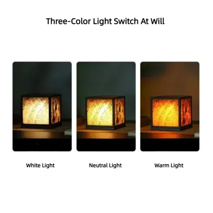 Inspiring Bamboo Zen Lamp with TYPE-C Charging for Creative Home Offices