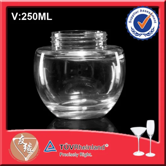 Cosmetic Jar Glass 250ML Cosmetic Glass Container