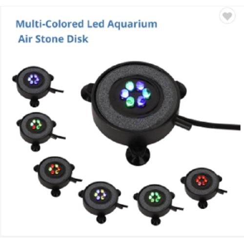Colorido color de color automático que cambia la luz del acuario de burbujas de aire