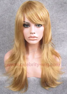 Ginger Blonde Long Flip Straight Synthetic Lace Front Wig Reese Whiterspoon Wig