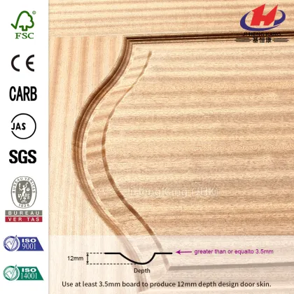 18MM Red Walnut Door Skin
