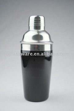 Handmade glass shaker with lid