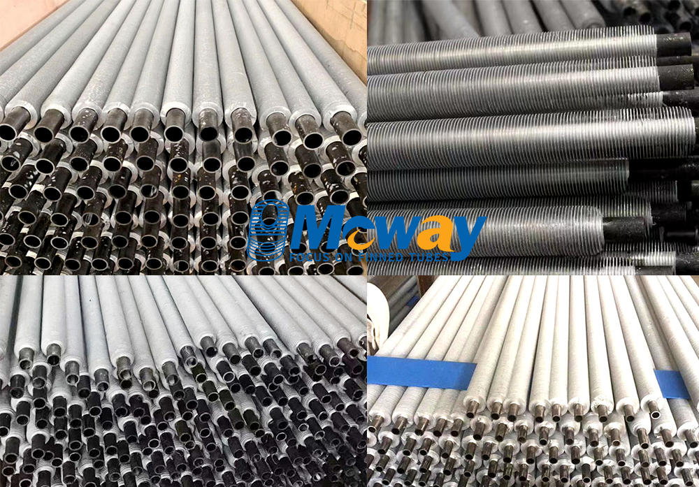 Extruded finned tube