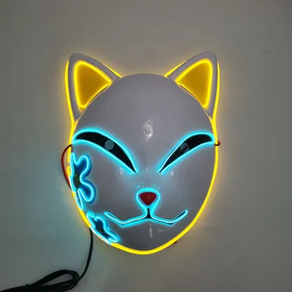 Demon Slayer LED Mask Cosplay for Halloween Party